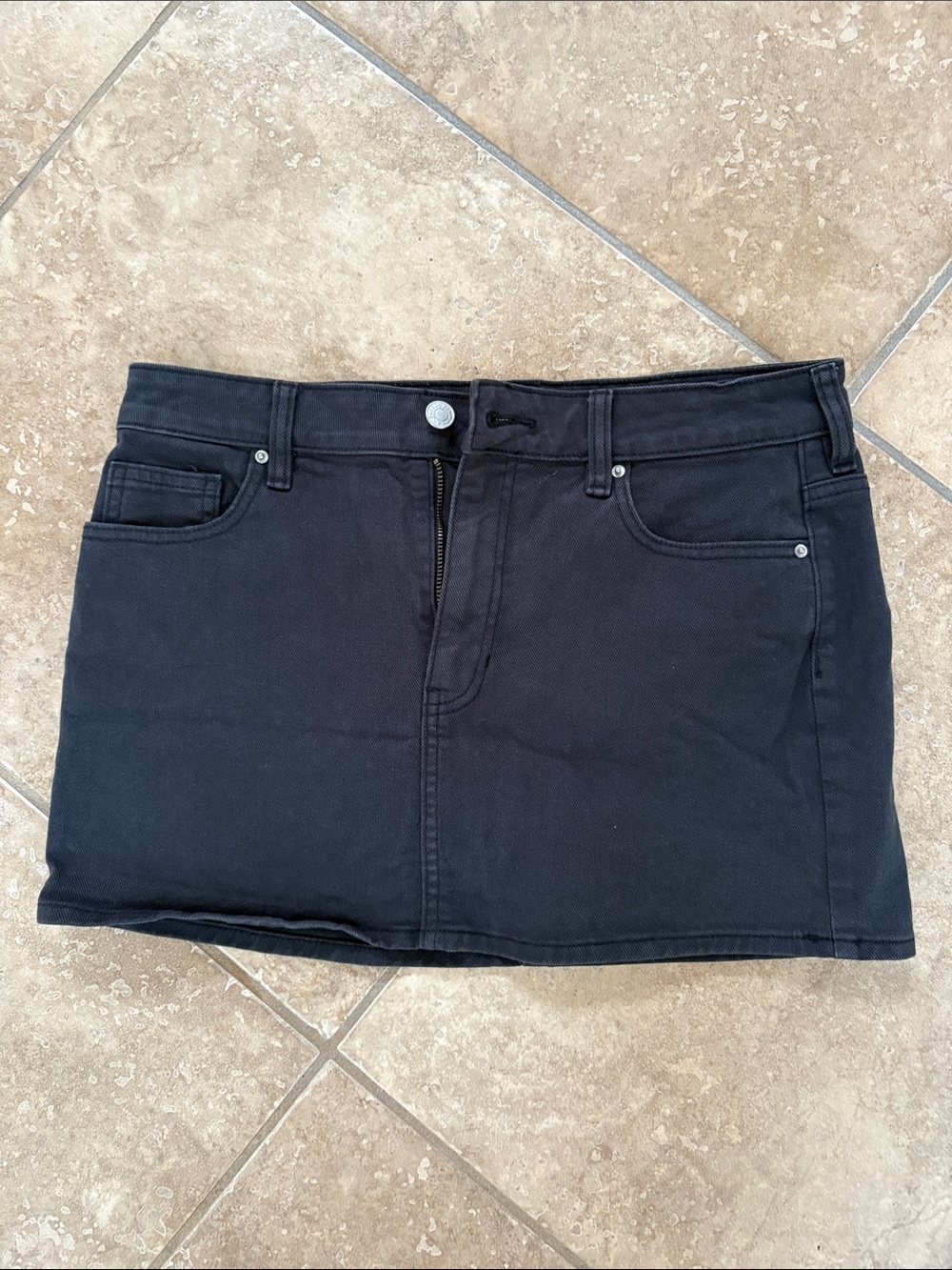 PacSun Black Denim Mini Skirt